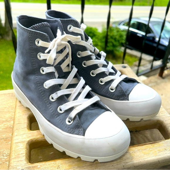 Converse All⭐️Star Chuck Taylor Women’s Lift Platform Grey Size 6 - Picture 1 of 11